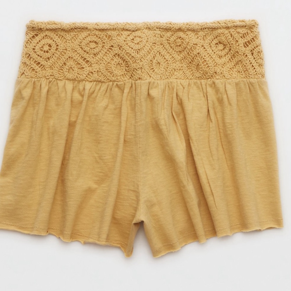 NWT - Aerie Flirty Crochet Shorts - Super cite crochet waistband -Size M… - Picture 12 of 14